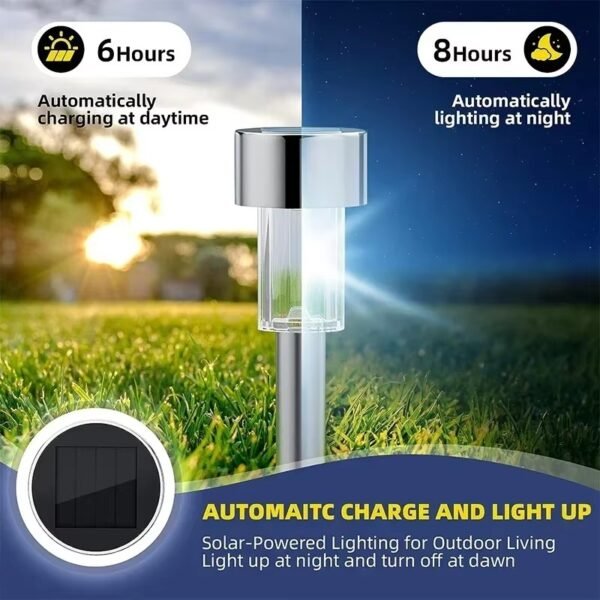 Solar Outdoor Lights Garden Lamp Solar Powered Waterproof Landscape Path Outdoor