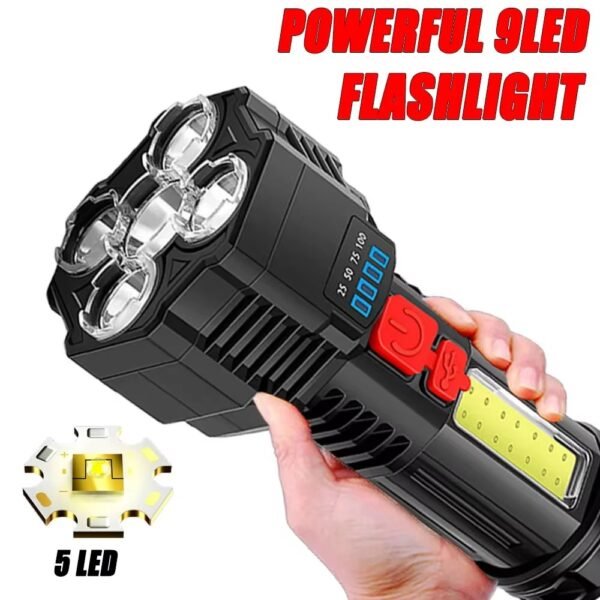 Most Powerful LED Flashlight XM-L2 XHP70 Outdoor LightingTactical Torch USB Rech
