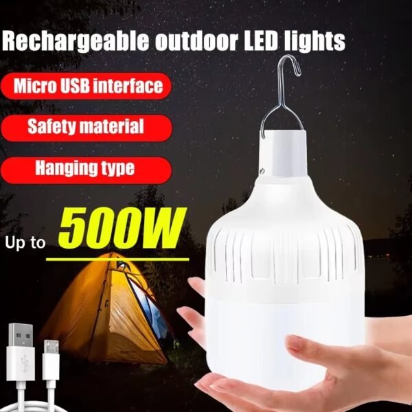 Usb Rechargeable Led Bulb Portable Camping Light Bulb Emergency Lighting Flashlight Lights Outdoor P